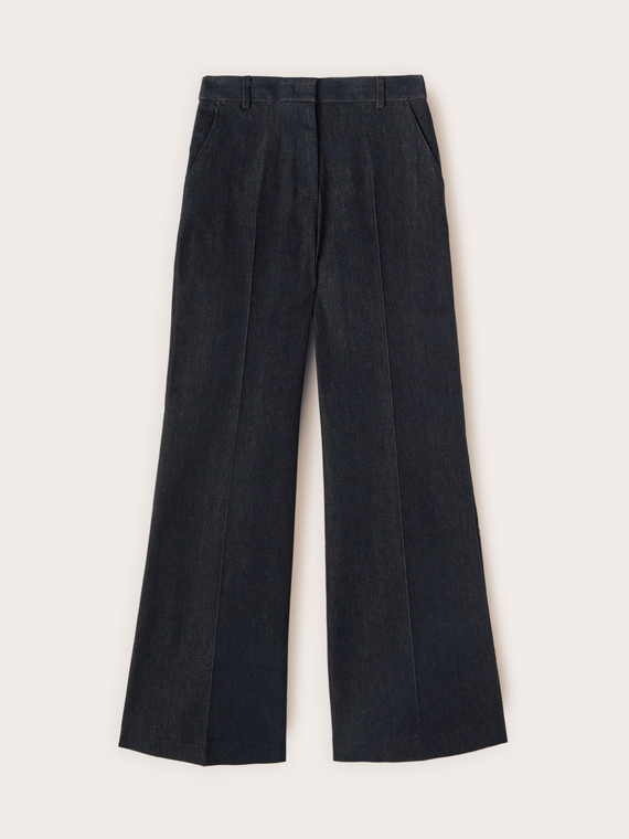 Jeans palazzo in denim
