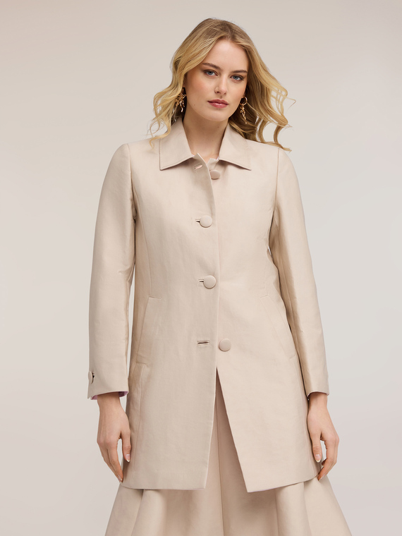 Cappotto in raso di cotone