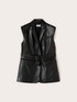 Gilet con cintura e tasche image number 4