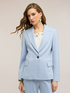 Blazer in tessuto tinto filo a righe image number 0