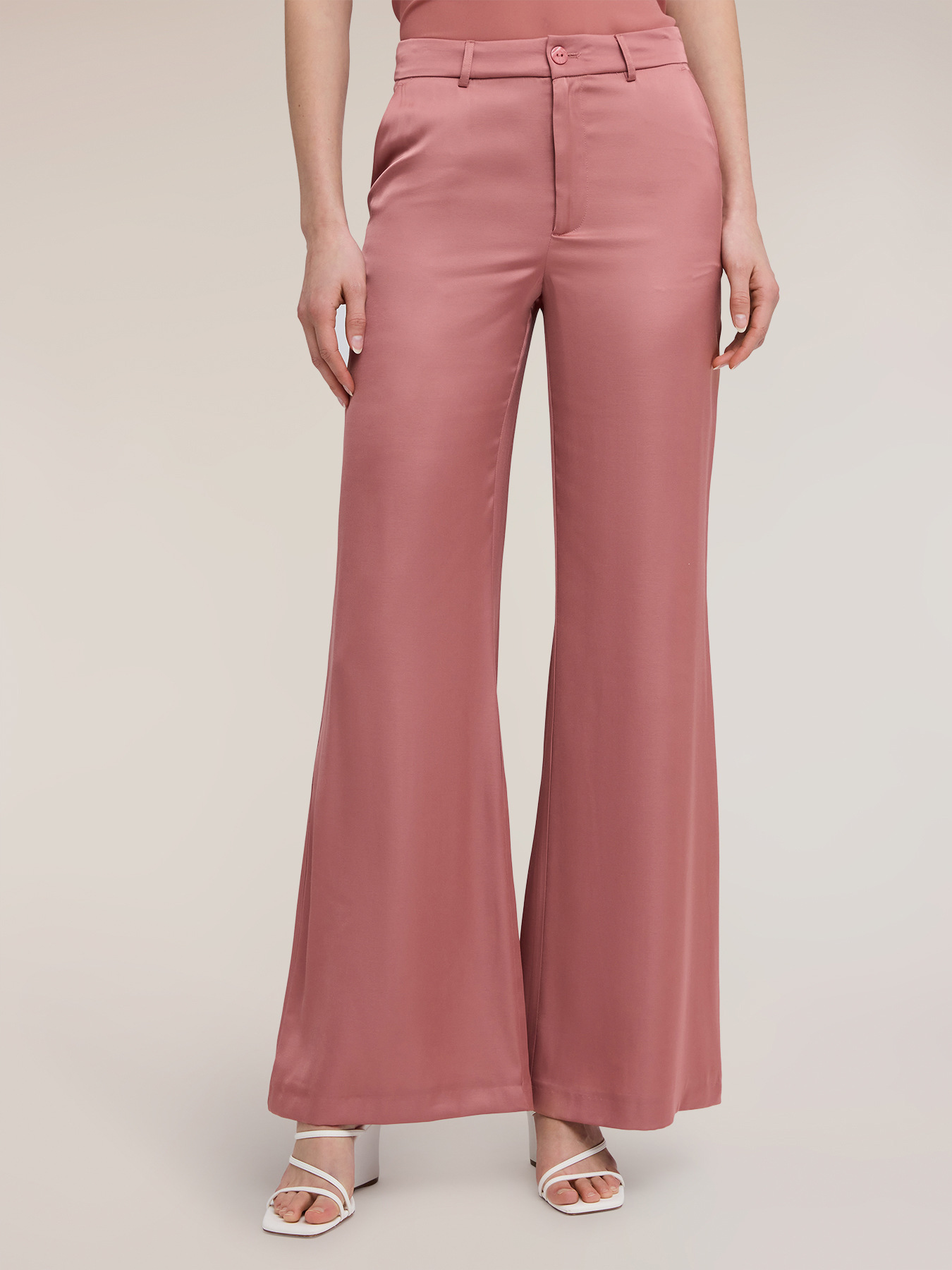 Pantaloni palazzo satin image number 2
