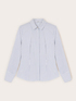 Camicia in popeline a righe image number 4