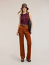 Top in misto lino con cut-out sulle spalle image number 2