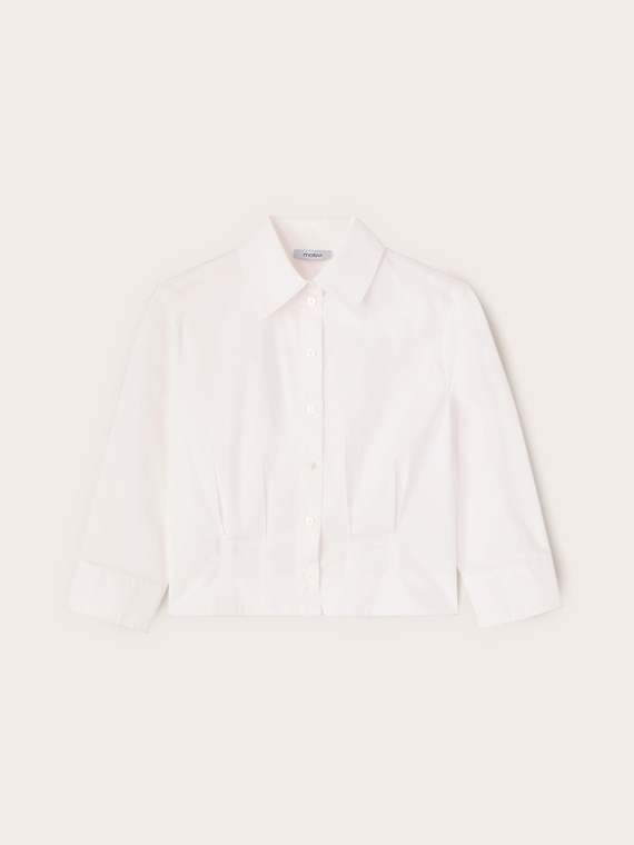 Camicia boxy in popeline
