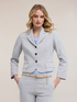 Blazer slim in tessuto misto rami&eacute; image number 0