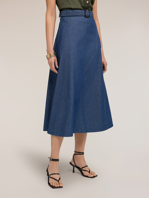 Gonna a teli in chambray