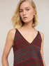Top in maglia a righe in misto lurex image number 2
