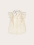 Camicia in mussola con volants image number 4