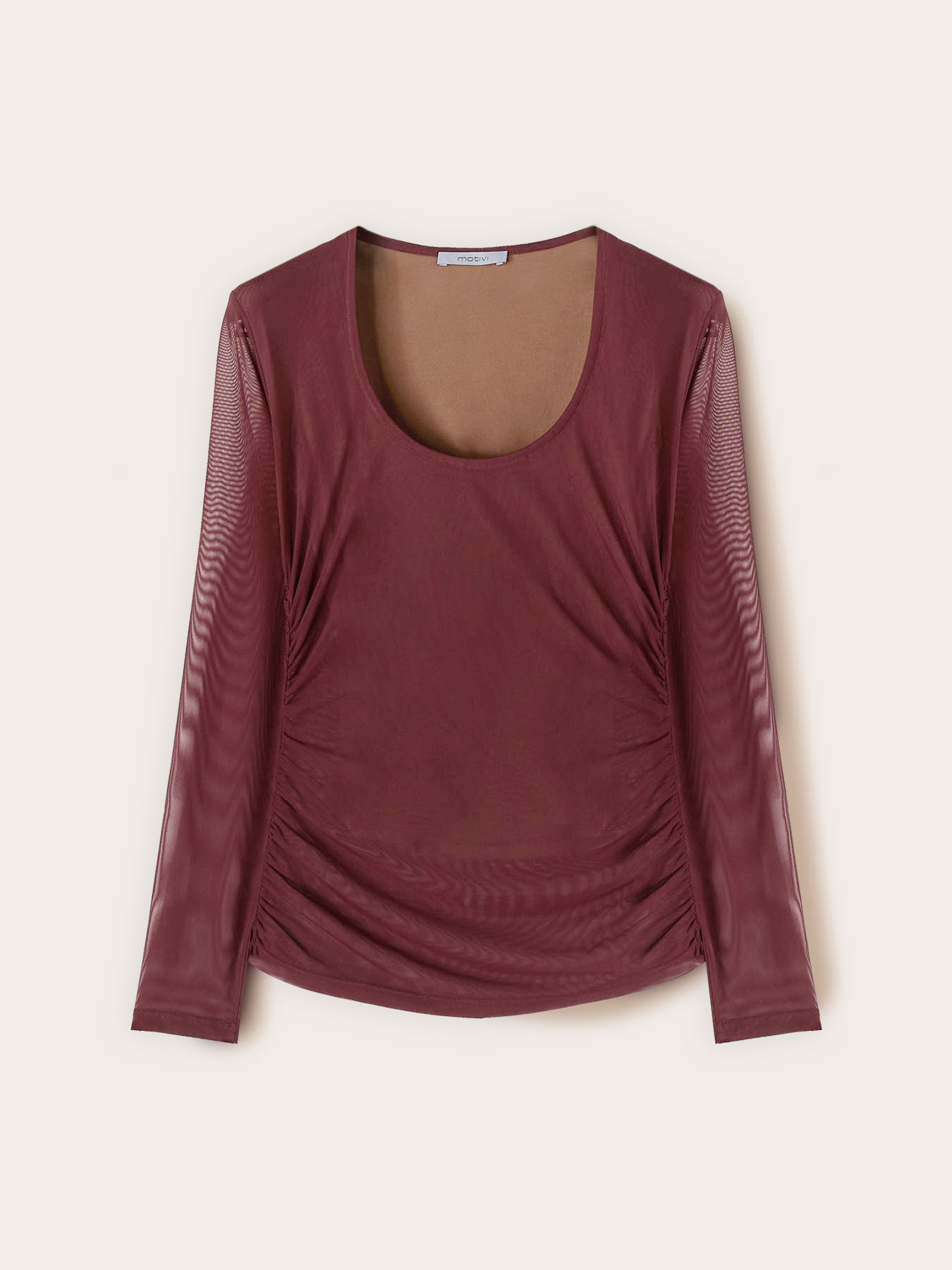 T-shirt maniche lunghe in tulle image number 4