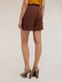 Shorts in misto lino con risvolto image number 1