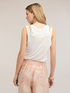 Top in misto lino con cut-out sulle spalle image number 1