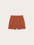 Shorts a vita alta in cotone image number 4