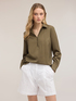 Blusa in raso con colletto image number 1