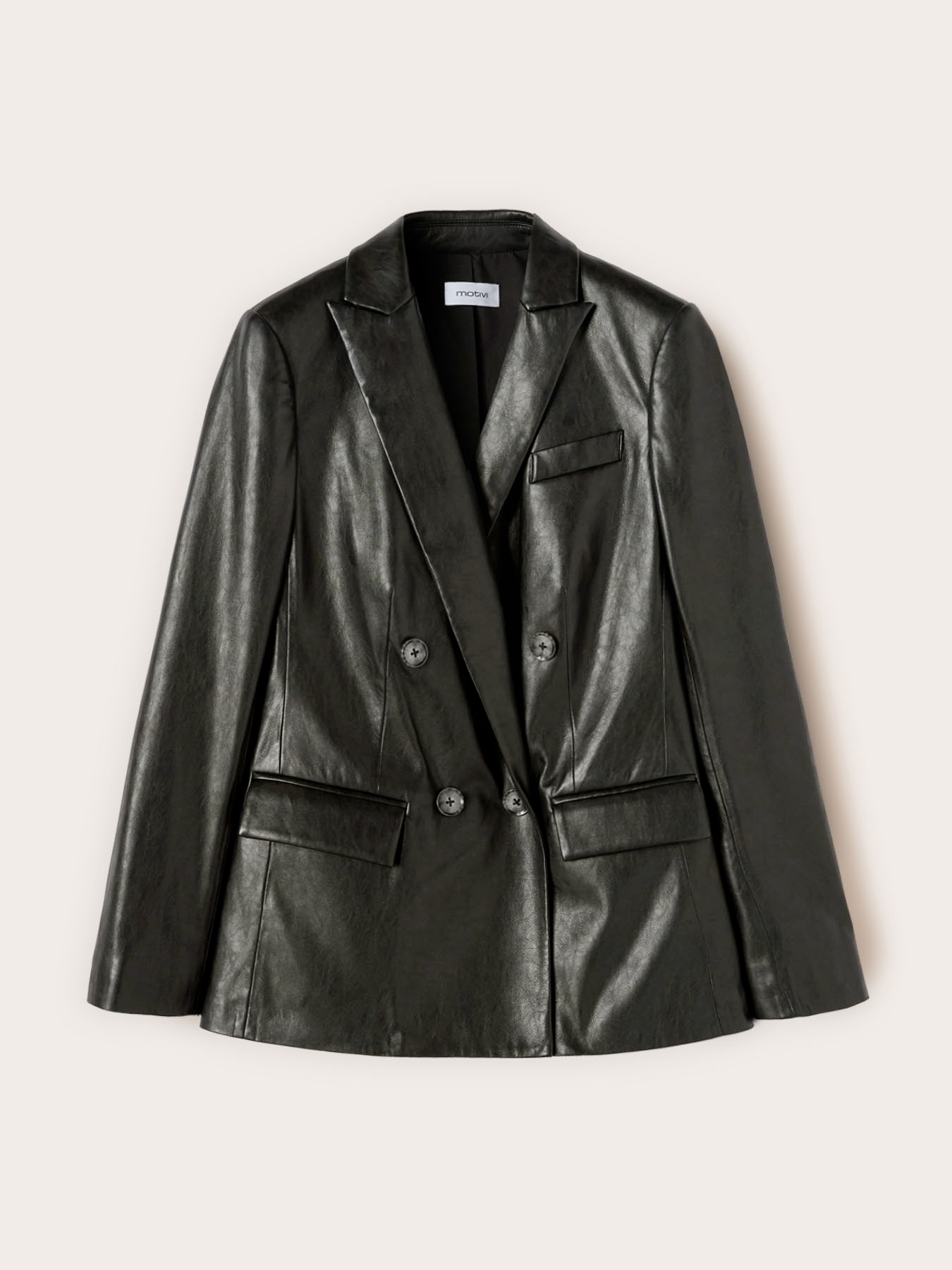 Giacca blazer doppiopetto con revers image number 4