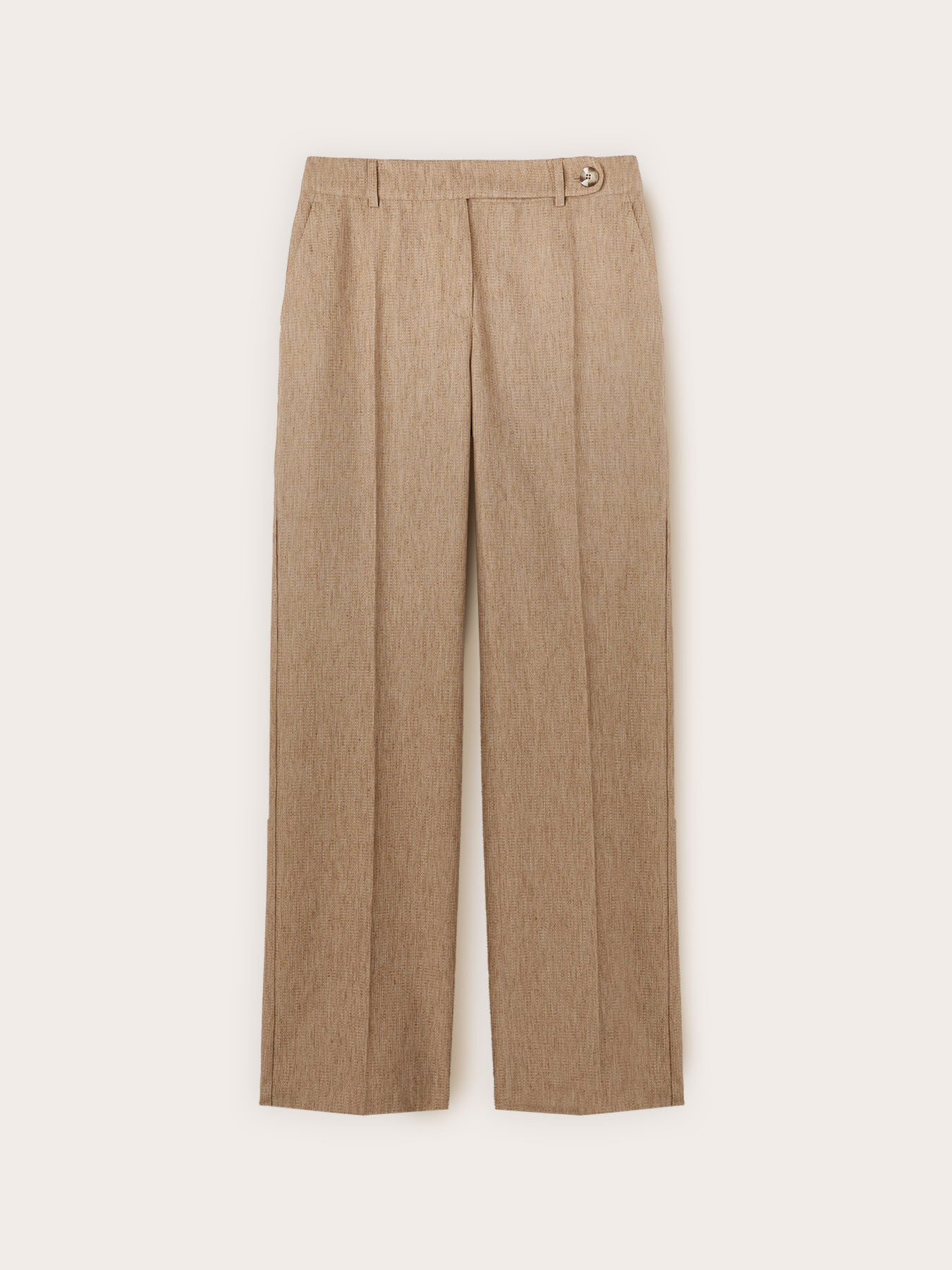 Pantaloni palazzo misto lino image number 4
