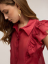 Camicia in mussola con volants image number 3