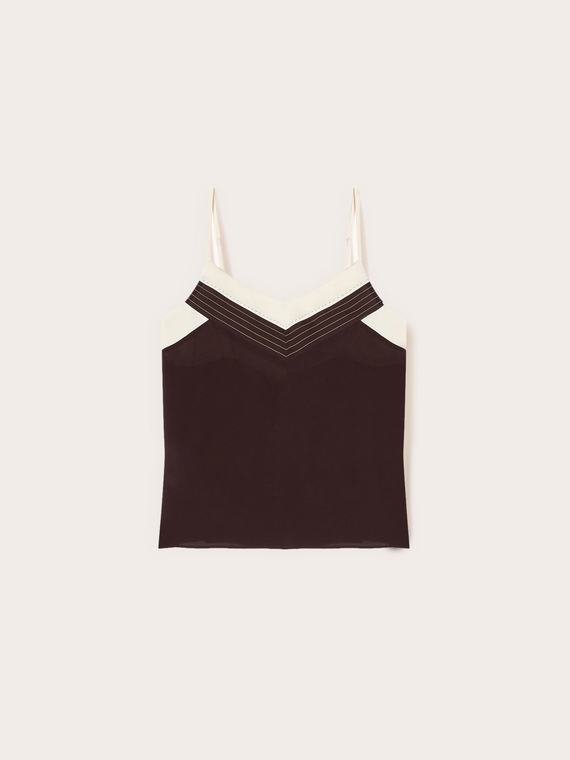 Top in cr&ecirc;pe de chine The Tailoring Lab