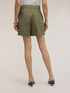 Shorts a vita alta in cotone image number 1