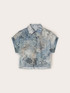 Camicia cropped in mussola di cotone image number 4