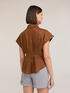 Camicia in lino con pieghe image number 1