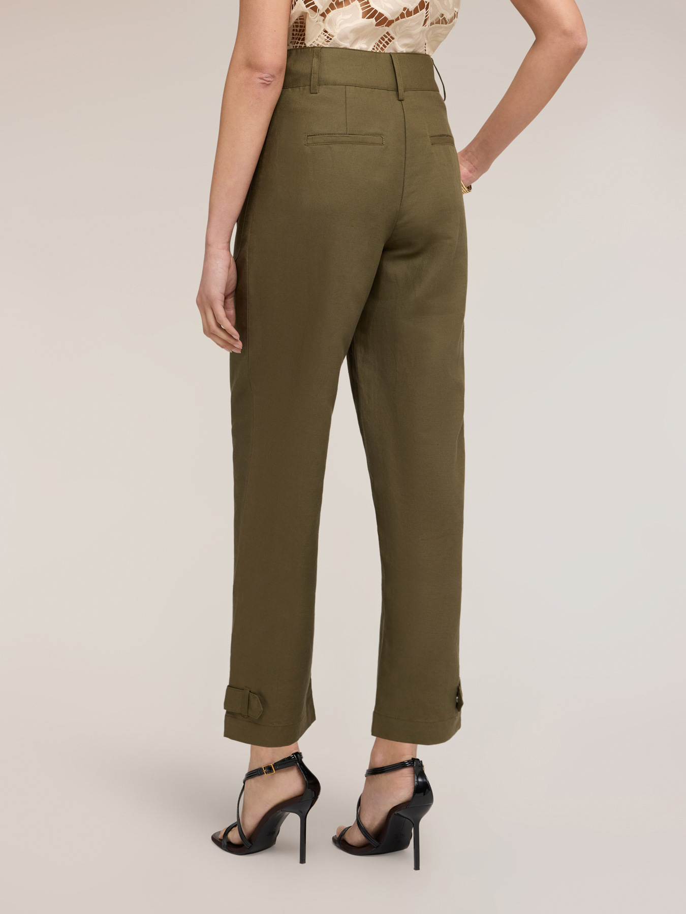 Pantaloni misto lino image number 1