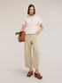 Pantaloni balloon in drill di cotone image number 2