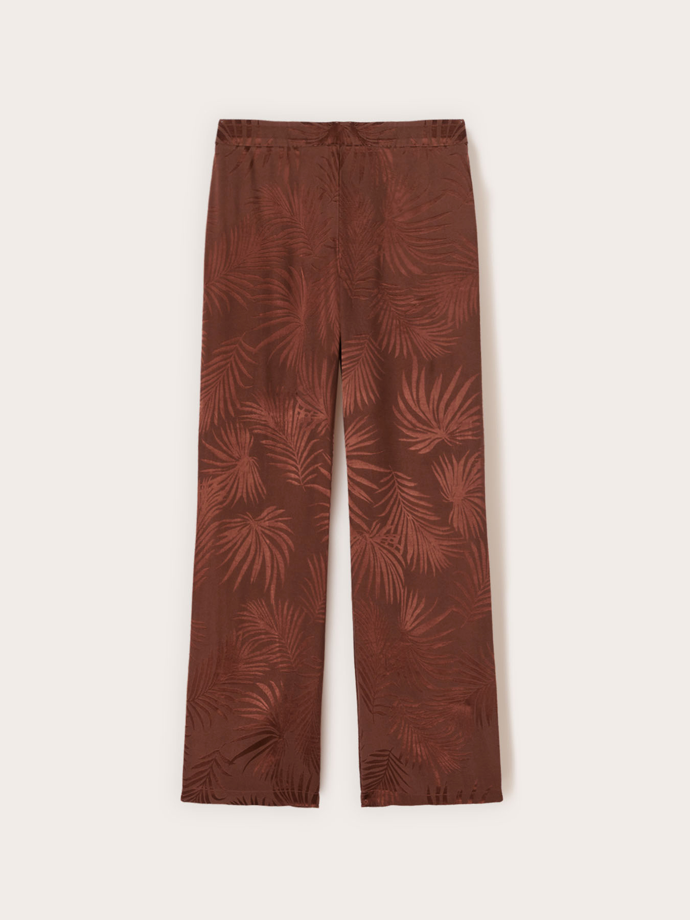 Pantaloni palazzo in raso jacquard image number 4