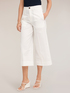 Pantaloni cropped in tela misto cotone image number 2