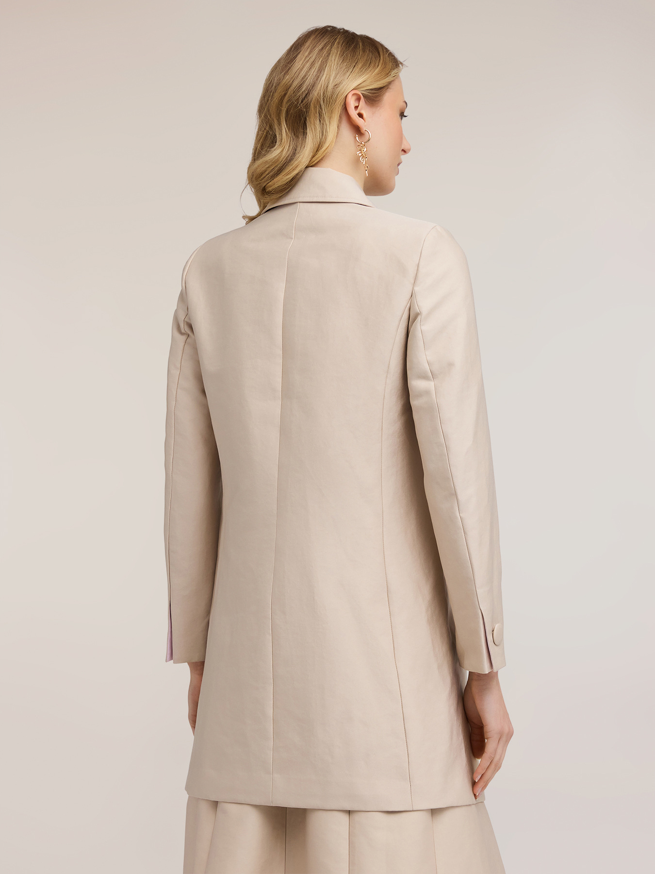 Cappotto in raso di cotone image number 1