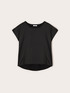 T-shirt bimaterica misto cotone image number 3