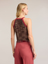 Top in maglia fine viscosa fiammata image number 1