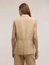 Gilet con coulisse in misto lyocell image number 1