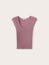 Maglia slim in lurex a coste image number 4