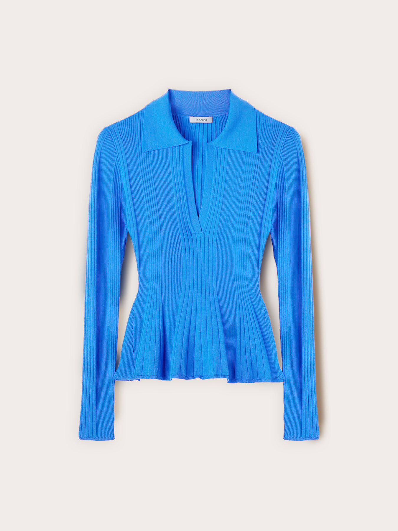 Maglia a righe con peplo image number 4