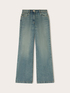 Jeans wide a vita alta washed image number 4