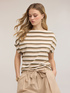 T-shirt a righe lurex image number 0