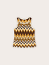 Top in maglia fantasia chevron image number 4