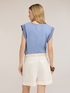 T-shirt con maniche a volant image number 1