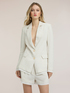 Blazer strutturato in misto lino image number 0