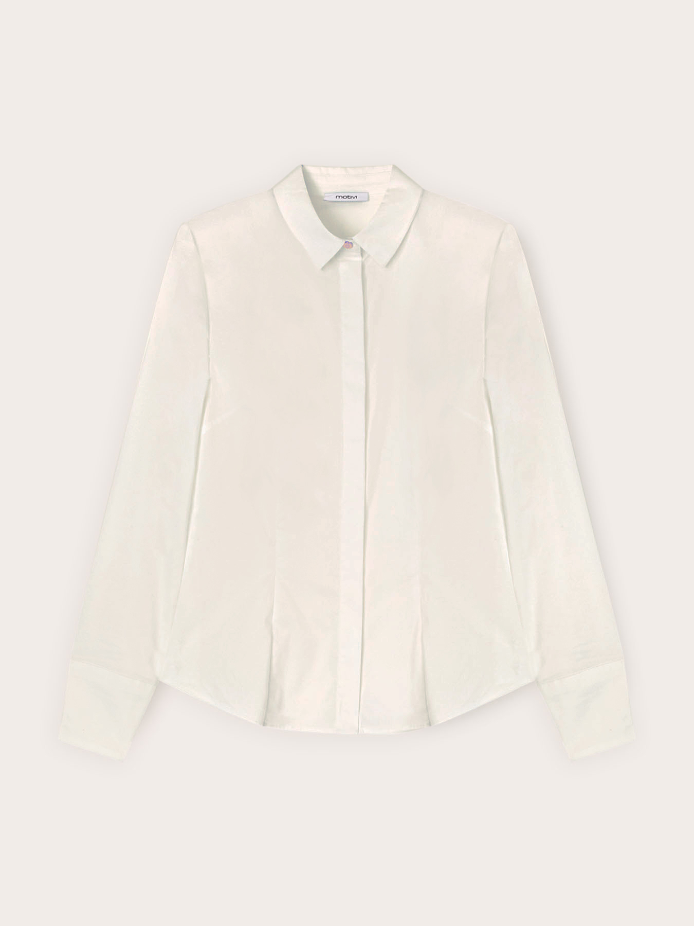 Camicia in popeline di misto cotone image number 3