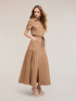 Vestito chemisier lungo in misto cotone image number 2
