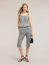 Top misto cotone tinto filo con fantasia vichy image number 3