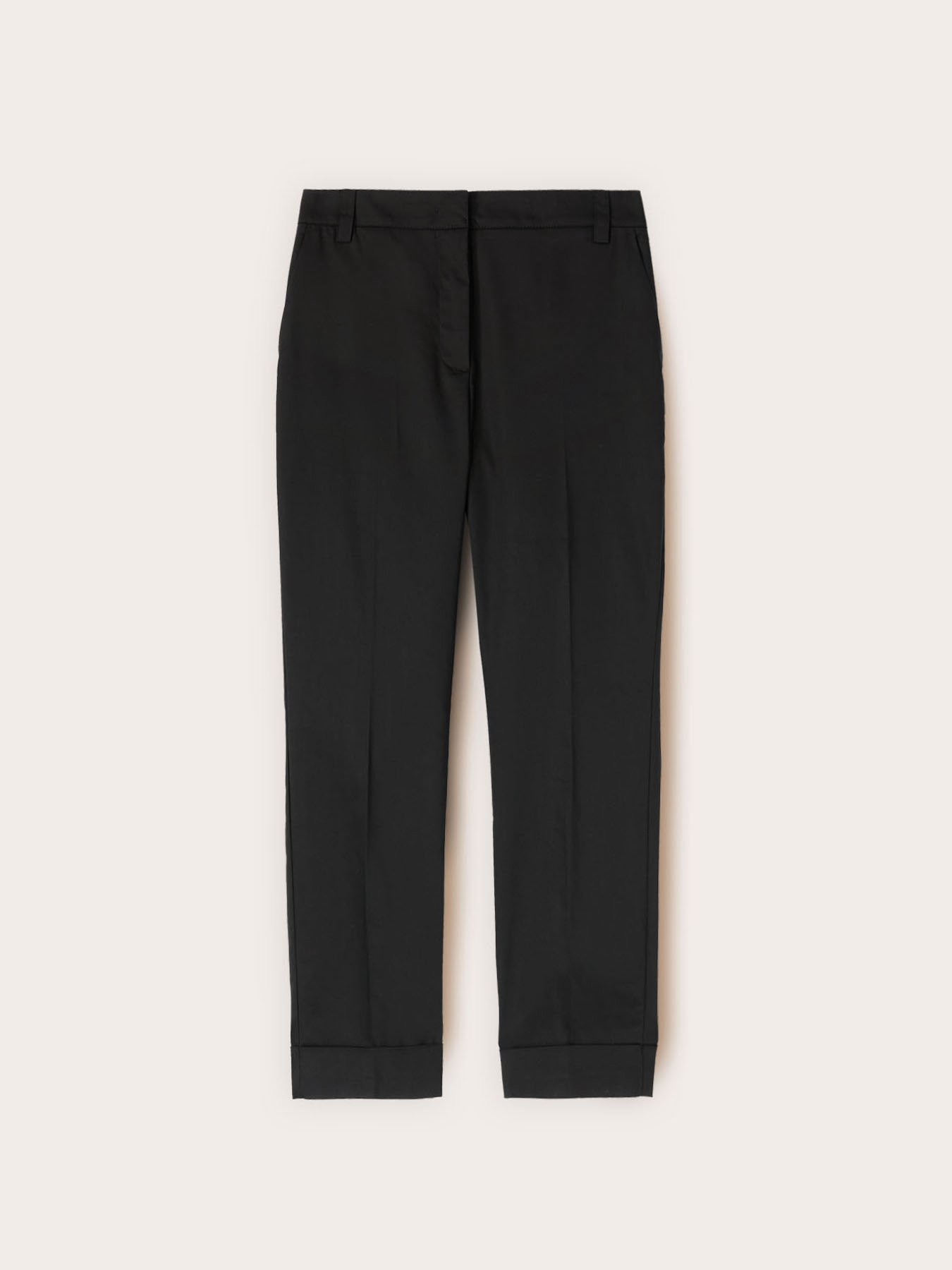 Pantaloni cropped in misto cotone image number 3