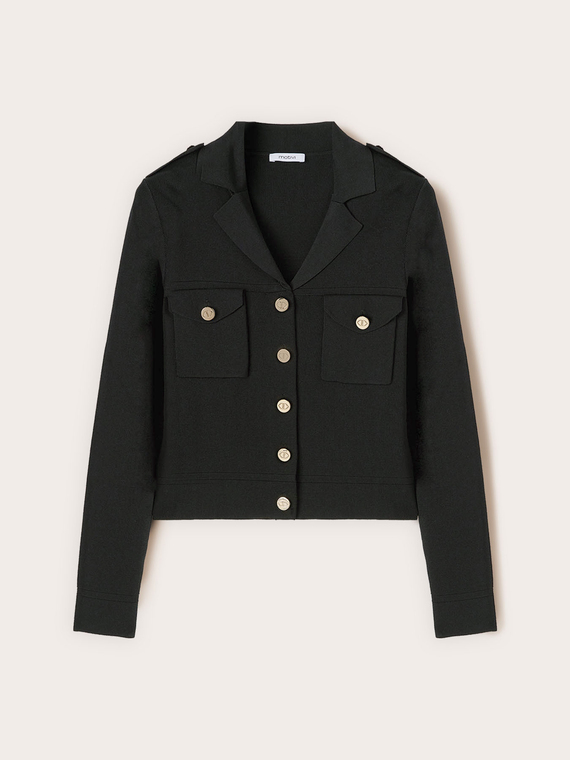 Cardigan corto in maglia