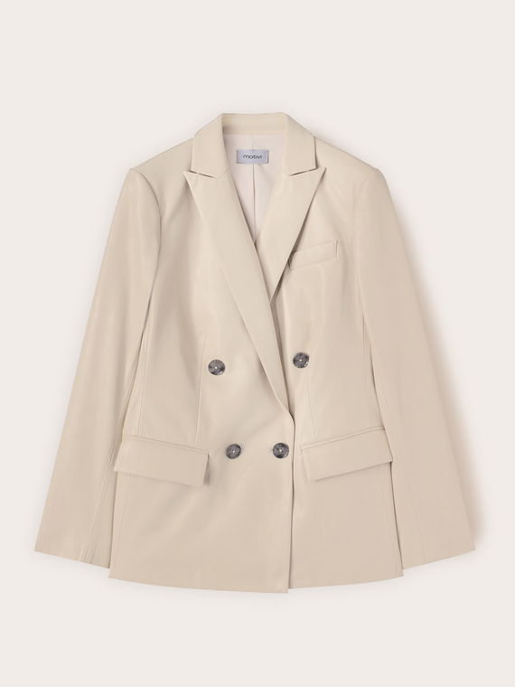 Giacca blazer doppiopetto con revers