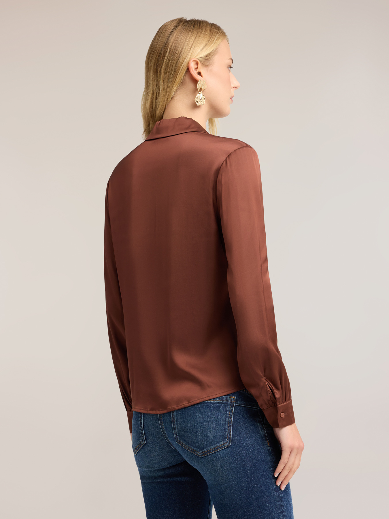 Camicia in raso image number 1