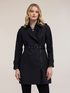 Trench in gabardine con chiusura asimmetrica image number 0