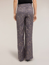 Pantaloni palazzo in twill di viscosa con stampa a fiori image number 1