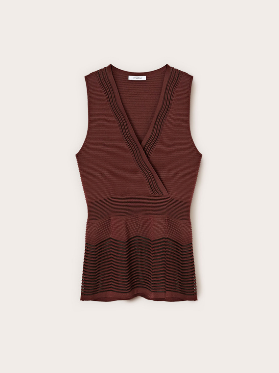 Top in maglia lavorata
