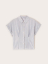 Camicia in mussola a righe lurex image number 4